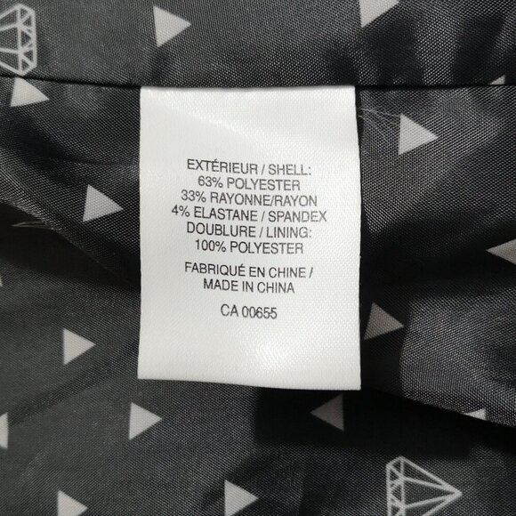 Reitmans Ladies Size 11 Lined Black Blazer with Shoulder Pads - Picture 5 of 11